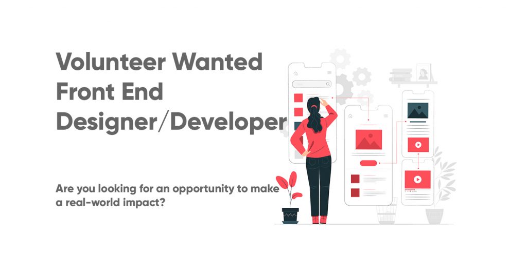 Front End designer wanted poster