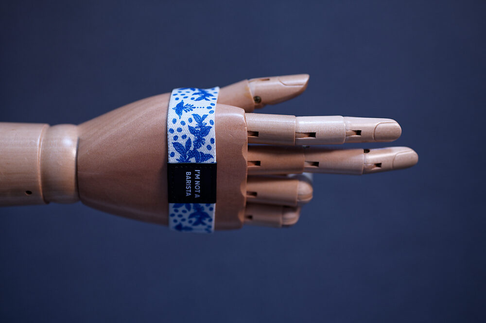 Coffee wristband designed by Hanyue Song
