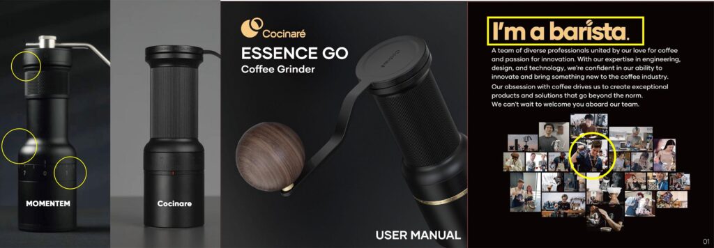 Cocinare’s-Essence-Go-Grinder-with-“I’M-A-BARISTA”-Branding